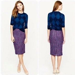J. CREW No.2 Pencil Skirt (Purple)